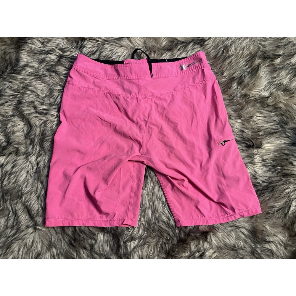 Hurley Phantom Board Shorts Neon Pink Surf Swim Trunks Men Size 32 Unlined Beach - Picture 7 of 11
